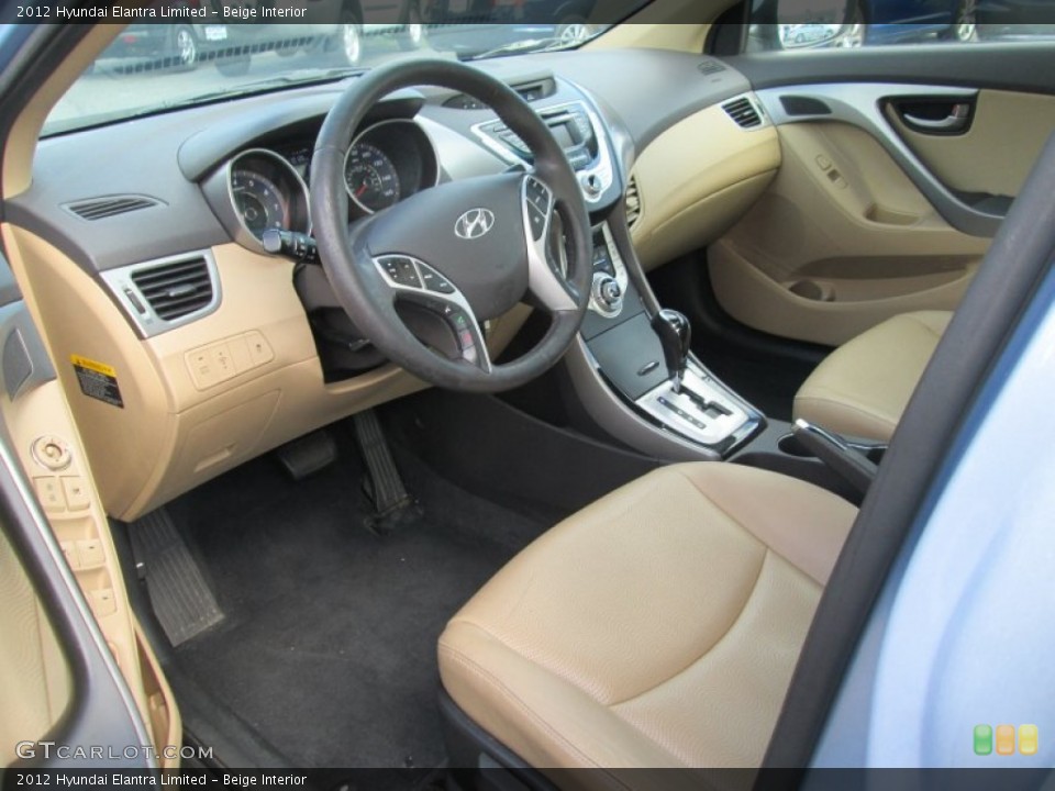 Beige Interior Photo for the 2012 Hyundai Elantra Limited #105172770
