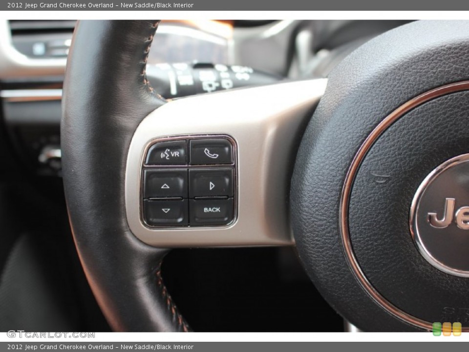 New Saddle/Black Interior Controls for the 2012 Jeep Grand Cherokee Overland #105173703