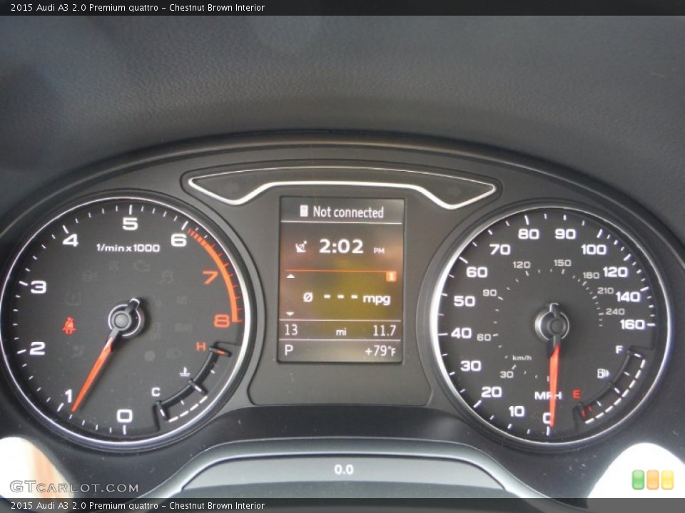 Chestnut Brown Interior Gauges for the 2015 Audi A3 2.0 Premium quattro #105179729