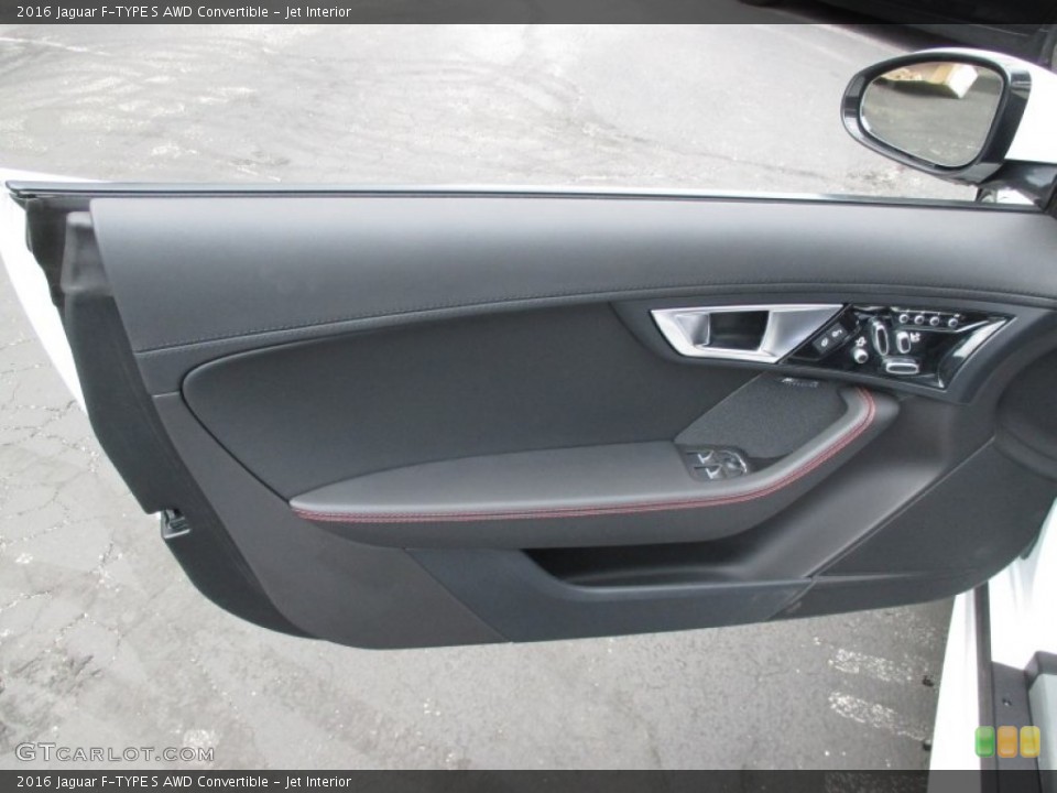 Jet Interior Door Panel for the 2016 Jaguar F-TYPE S AWD Convertible #105182576
