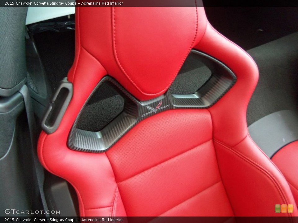 Adrenaline Red Interior Front Seat for the 2015 Chevrolet Corvette Stingray Coupe #105184457
