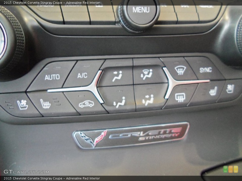 Adrenaline Red Interior Controls for the 2015 Chevrolet Corvette Stingray Coupe #105184514