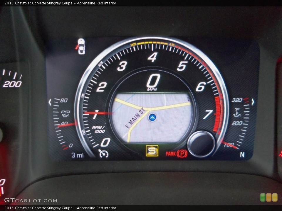 Adrenaline Red Interior Gauges for the 2015 Chevrolet Corvette Stingray Coupe #105184538