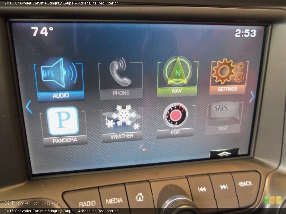 Adrenaline Red Interior Controls for the 2015 Chevrolet Corvette Stingray Coupe #105184553