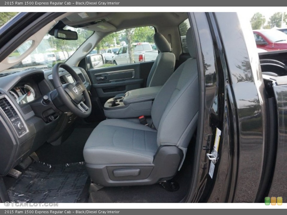 Black/Diesel Gray Interior Photo for the 2015 Ram 1500 Express Regular Cab #105192284