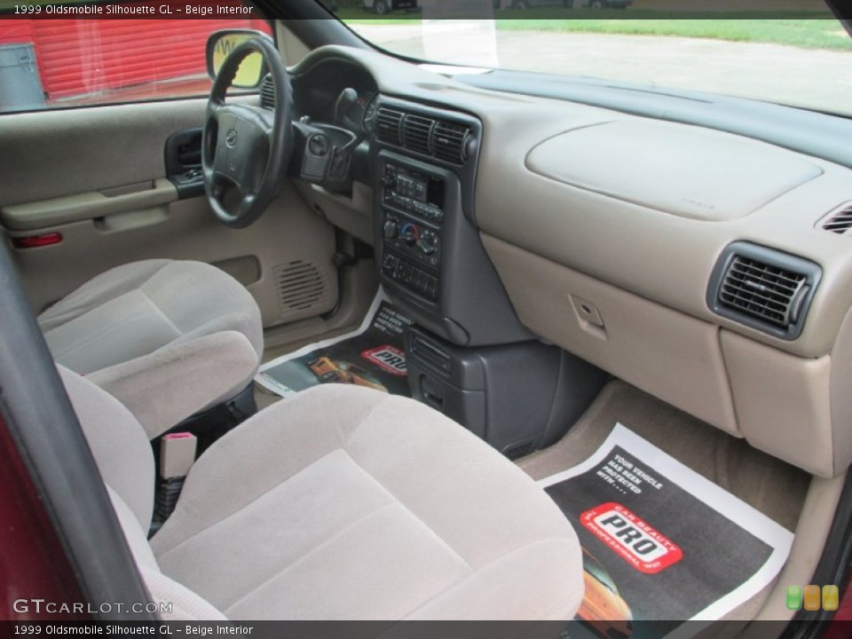 Beige Interior Dashboard for the 1999 Oldsmobile Silhouette GL #105192713