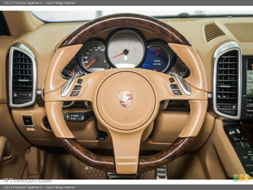 Luxor Beige Interior Steering Wheel for the 2011 Porsche Cayenne S #105198017