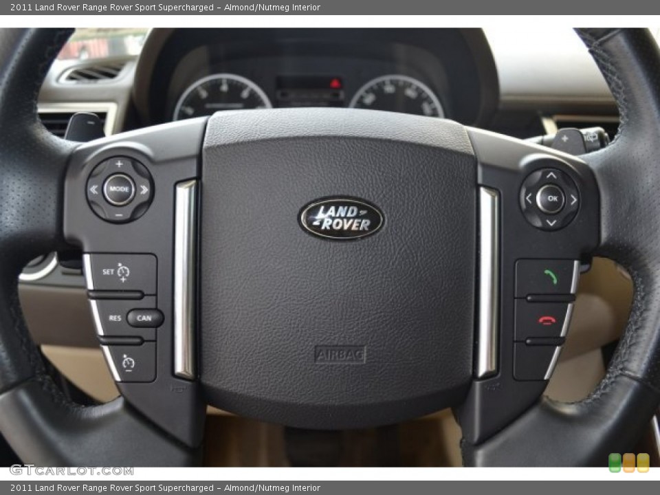 Almond/Nutmeg Interior Steering Wheel for the 2011 Land Rover Range Rover Sport Supercharged #105213629