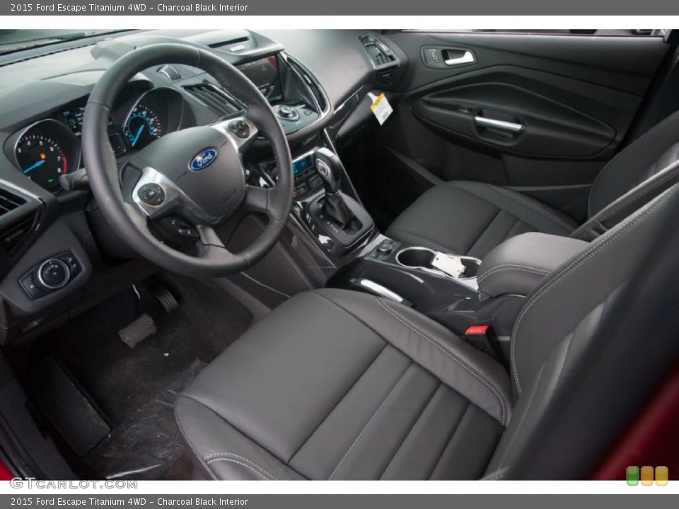 Charcoal Black Interior Photo for the 2015 Ford Escape Titanium 4WD #105213772
