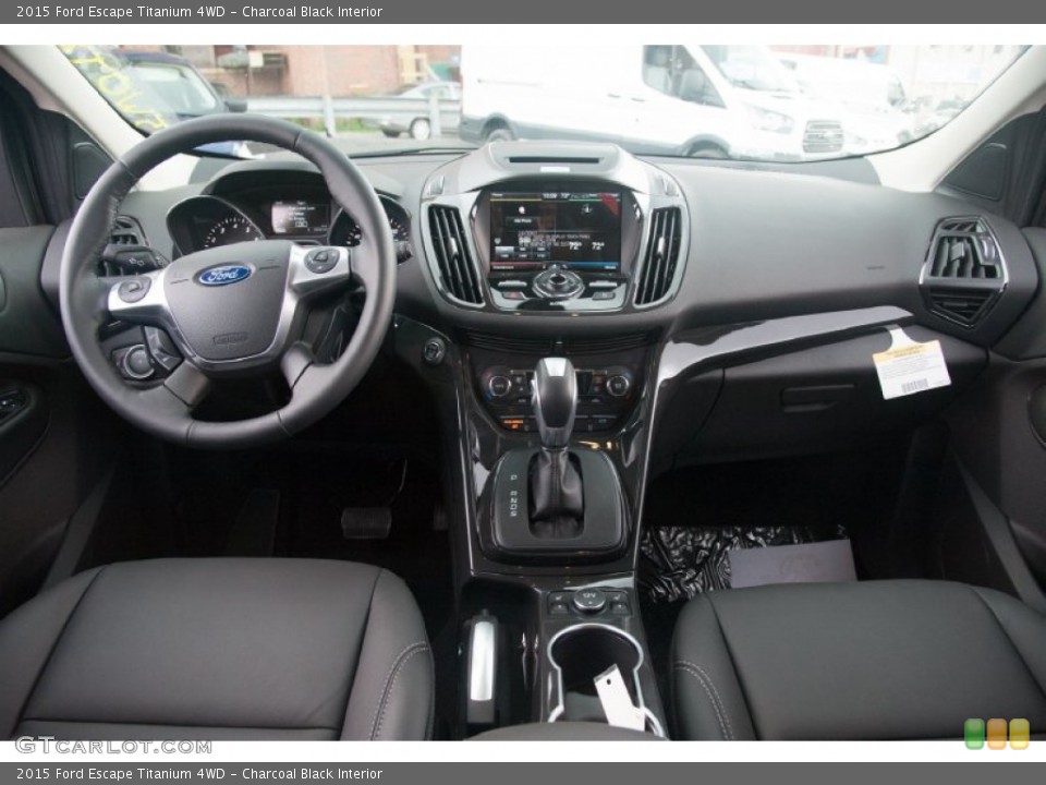 Charcoal Black Interior Dashboard for the 2015 Ford Escape Titanium 4WD #105213866
