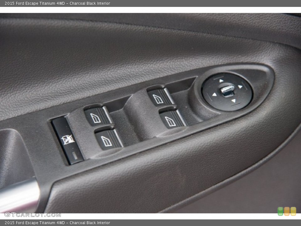 Charcoal Black Interior Controls for the 2015 Ford Escape Titanium 4WD #105213938