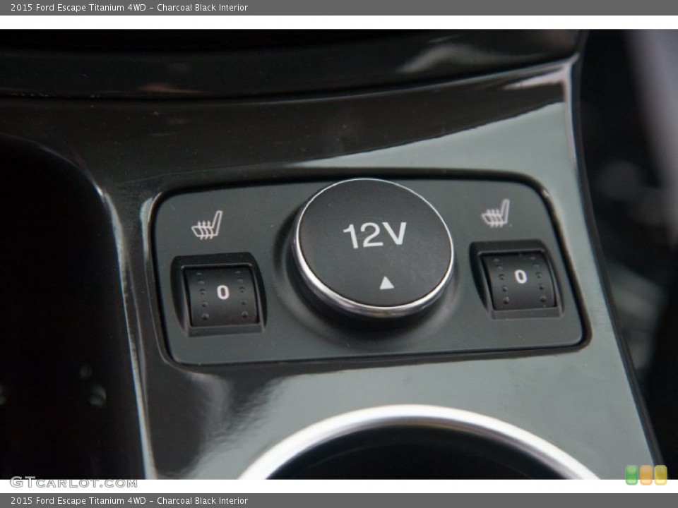 Charcoal Black Interior Controls for the 2015 Ford Escape Titanium 4WD #105213965