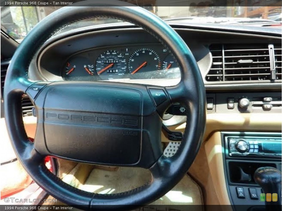 Tan Interior Steering Wheel for the 1994 Porsche 968 Coupe #105214973