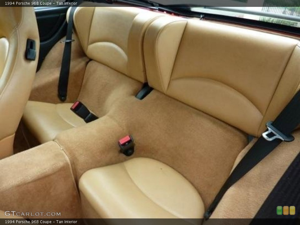 Tan Interior Rear Seat for the 1994 Porsche 968 Coupe #105215282