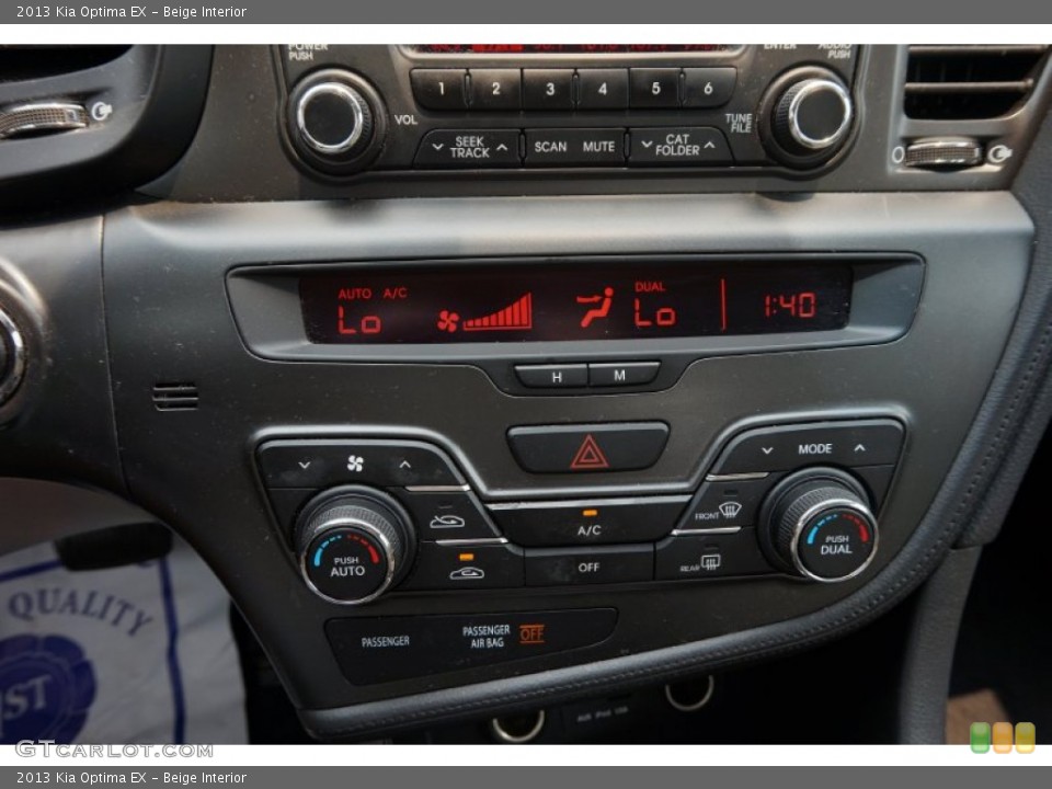 Beige Interior Controls for the 2013 Kia Optima EX #105216035