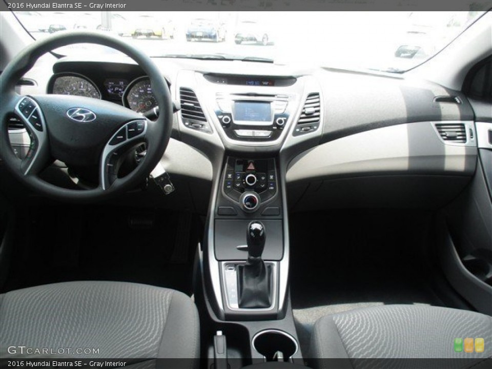 Gray Interior Dashboard for the 2016 Hyundai Elantra SE #105216674
