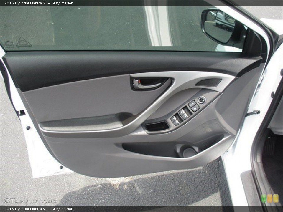 Gray Interior Door Panel for the 2016 Hyundai Elantra SE #105216698