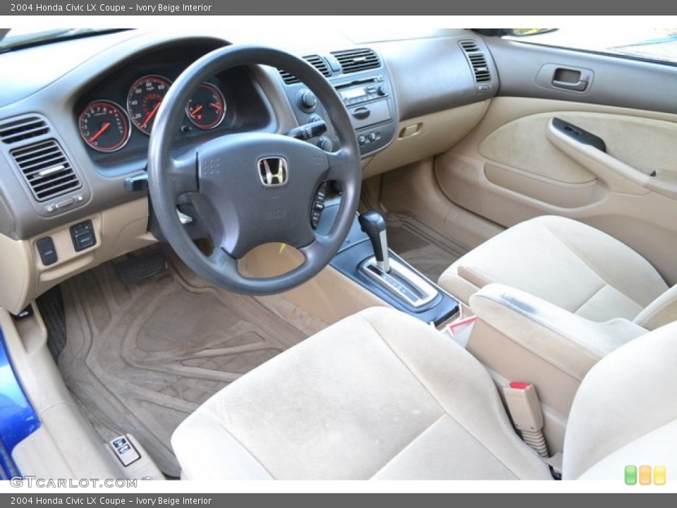 Ivory Beige Interior Photo for the 2004 Honda Civic LX Coupe #105218930