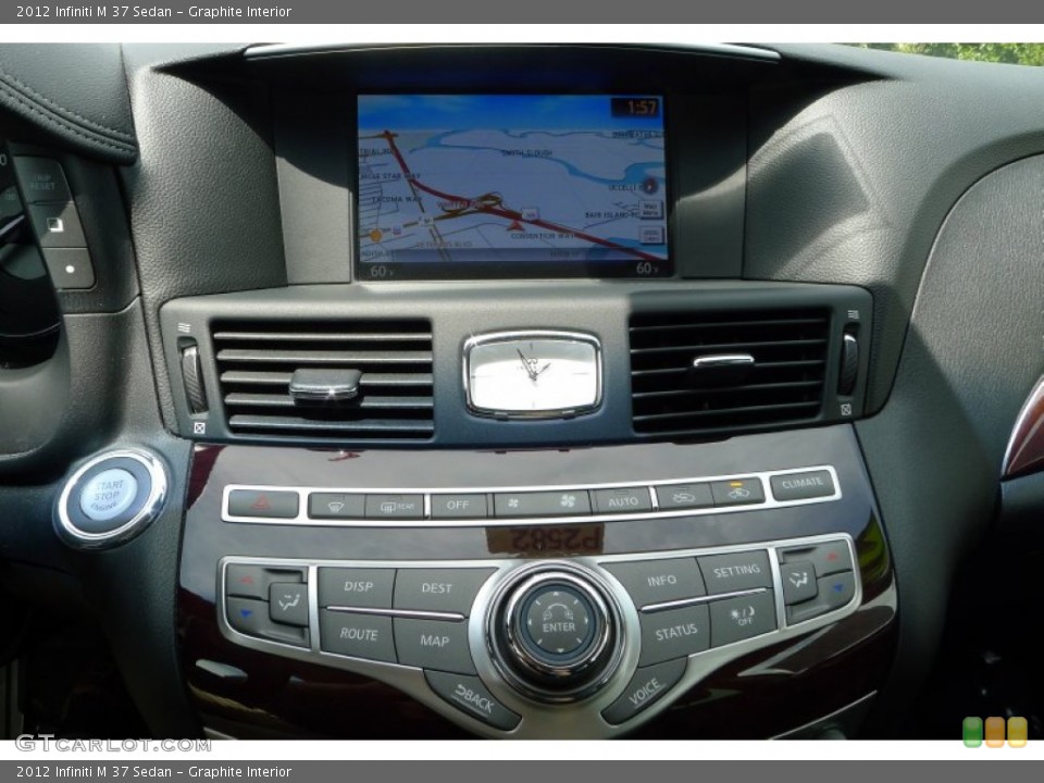 Graphite Interior Controls for the 2012 Infiniti M 37 Sedan #105223532
