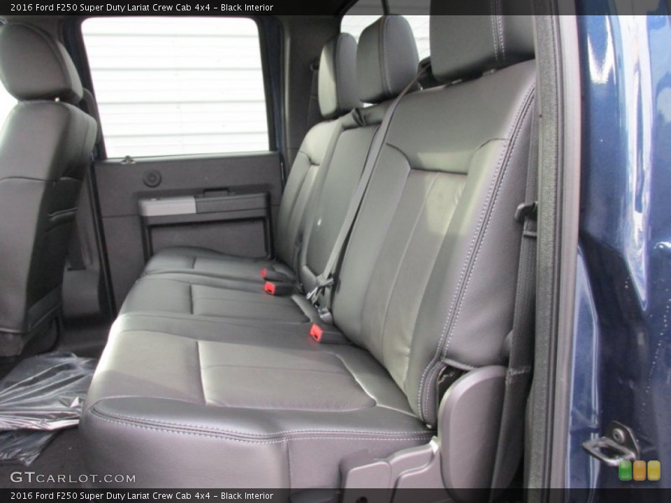 Black Interior Rear Seat for the 2016 Ford F250 Super Duty Lariat Crew Cab 4x4 #105227414