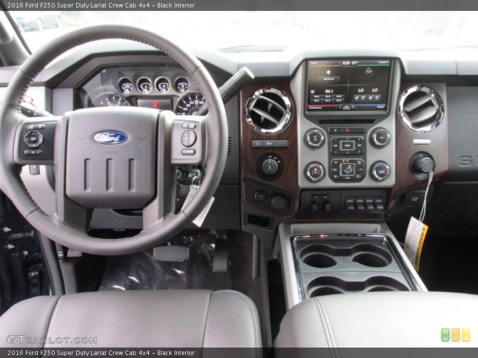 Black Interior Dashboard for the 2016 Ford F250 Super Duty Lariat Crew Cab 4x4 #105227570
