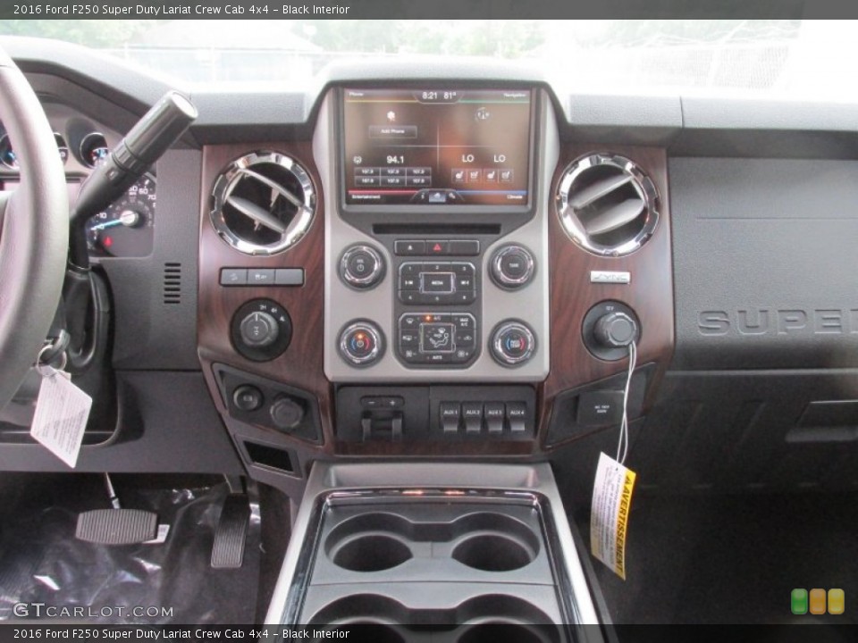 Black Interior Controls for the 2016 Ford F250 Super Duty Lariat Crew Cab 4x4 #105227594