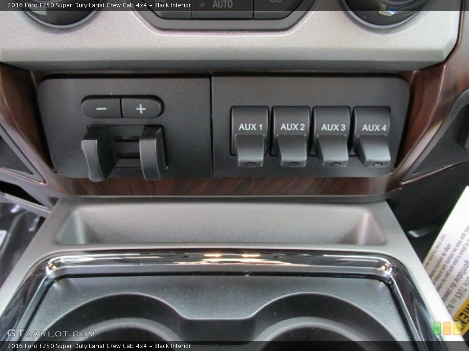 Black Interior Controls for the 2016 Ford F250 Super Duty Lariat Crew Cab 4x4 #105227663