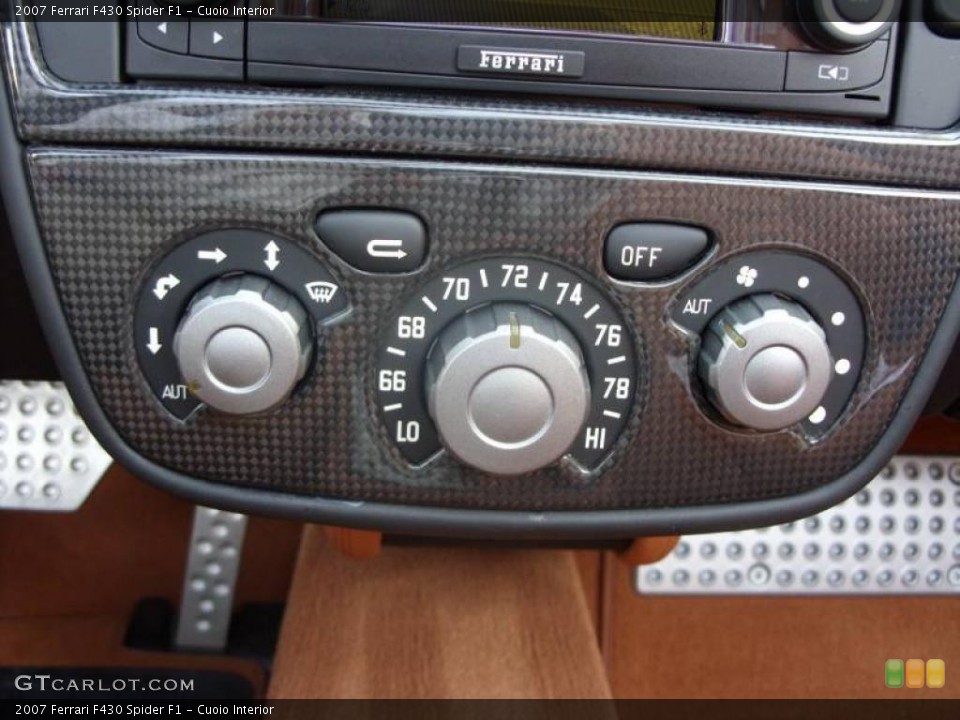 Cuoio Interior Controls for the 2007 Ferrari F430 Spider F1 #10522861