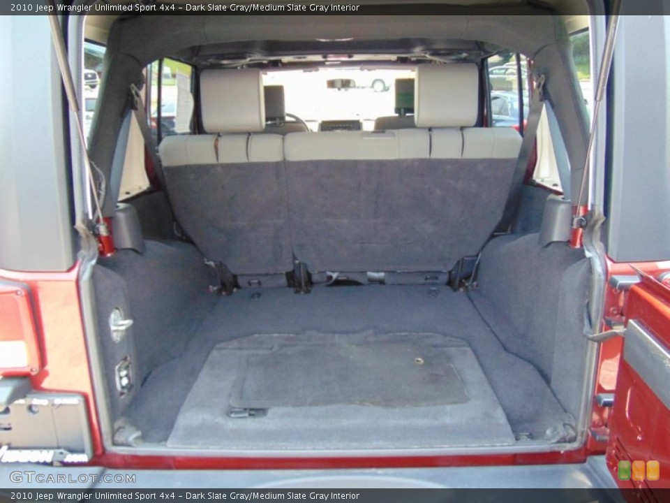 Dark Slate Gray/Medium Slate Gray Interior Trunk for the 2010 Jeep Wrangler Unlimited Sport 4x4 #105229973