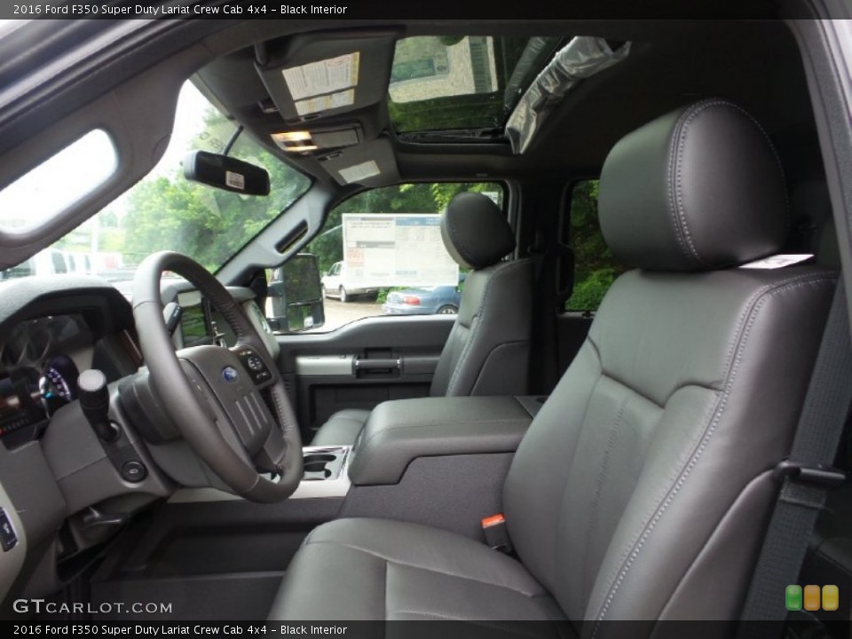 Black Interior Photo for the 2016 Ford F350 Super Duty Lariat Crew Cab 4x4 #105230669