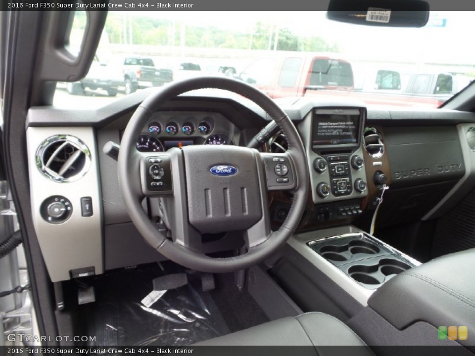 Black Interior Prime Interior for the 2016 Ford F350 Super Duty Lariat Crew Cab 4x4 #105230717