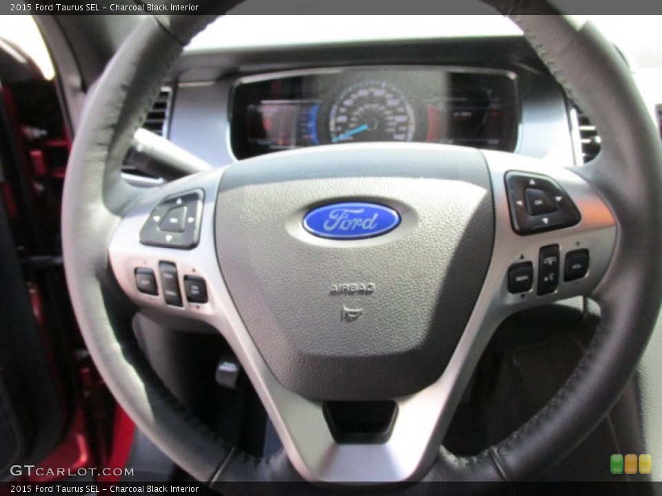 Charcoal Black Interior Steering Wheel for the 2015 Ford Taurus SEL #105231101