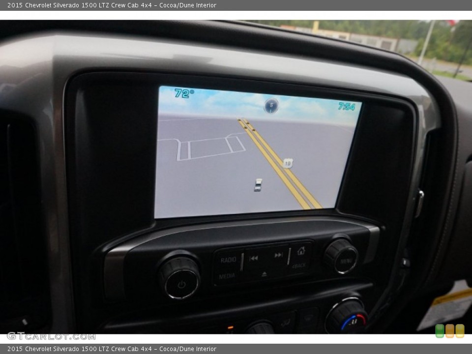 Cocoa/Dune Interior Navigation for the 2015 Chevrolet Silverado 1500 LTZ Crew Cab 4x4 #105231581