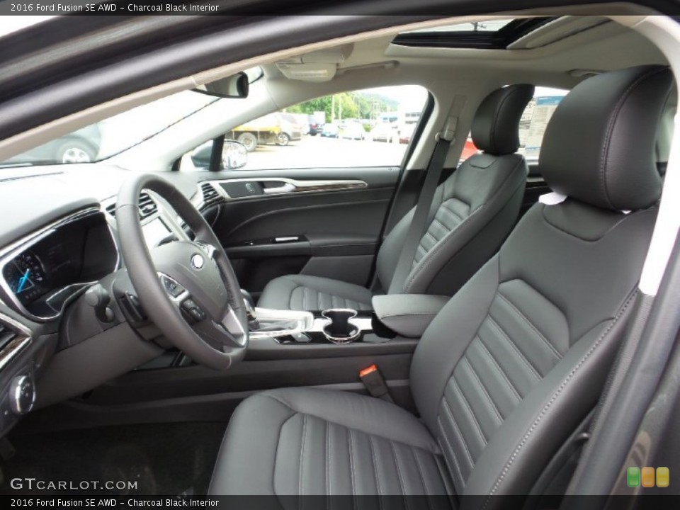 Charcoal Black Interior Front Seat for the 2016 Ford Fusion SE AWD #105231917