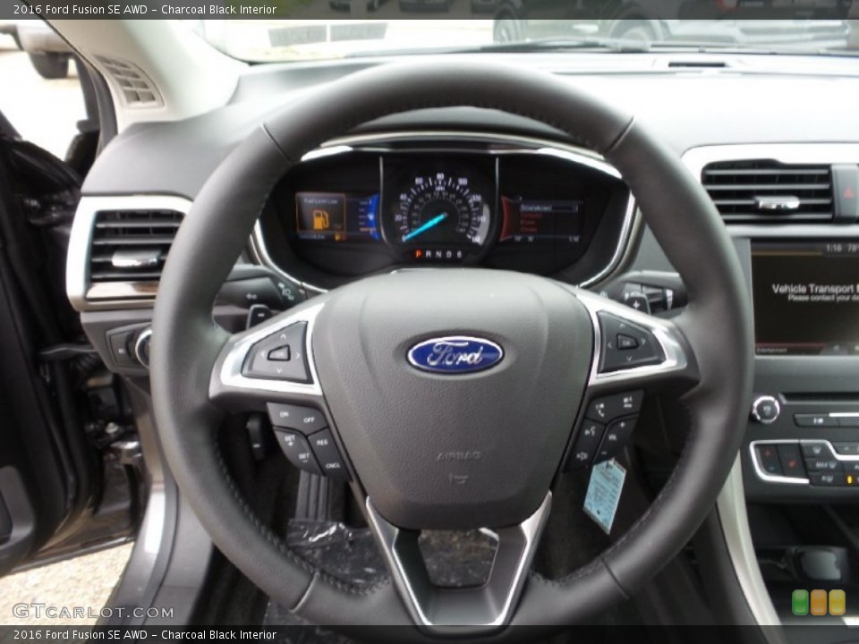 Charcoal Black Interior Steering Wheel For The 2016 Ford