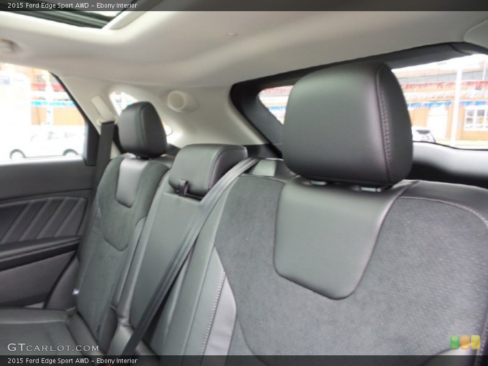 Ebony Interior Rear Seat for the 2015 Ford Edge Sport AWD #105232526