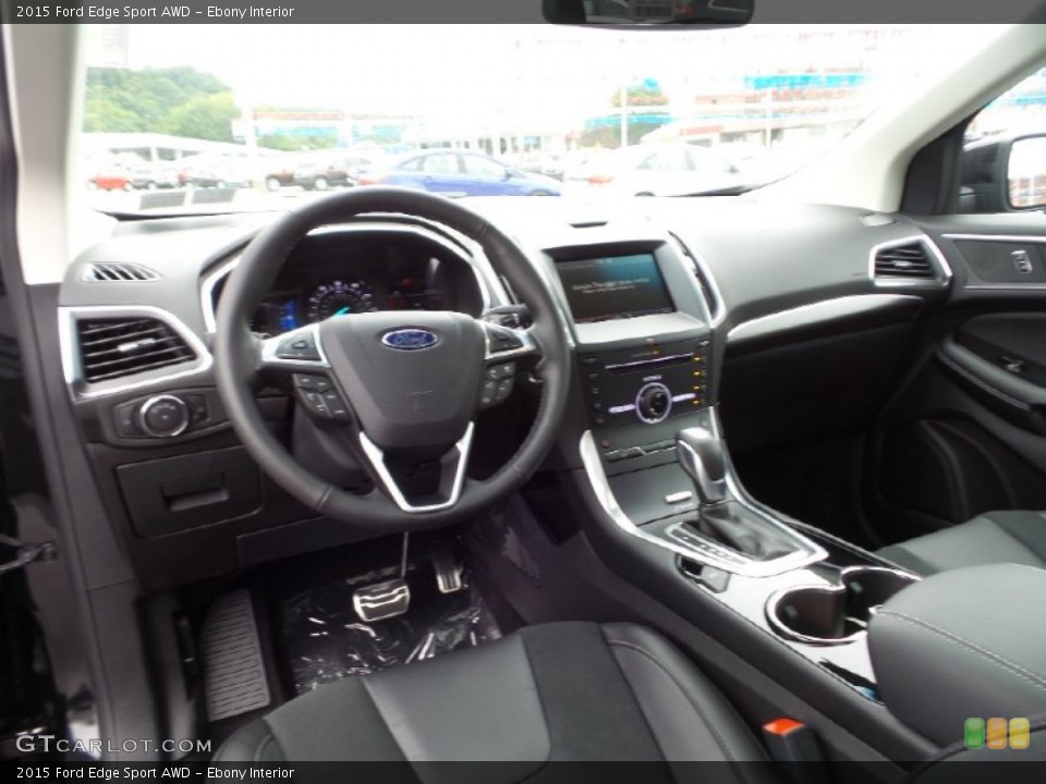 Ebony Interior Prime Interior for the 2015 Ford Edge Sport AWD #105232550