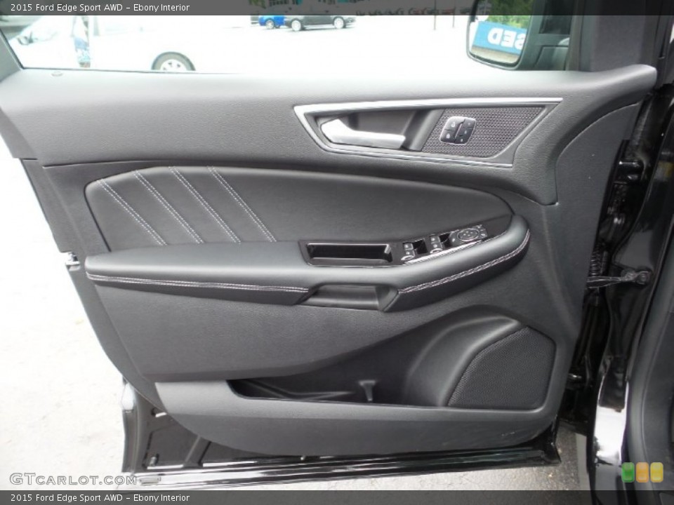 Ebony Interior Door Panel for the 2015 Ford Edge Sport AWD #105232571