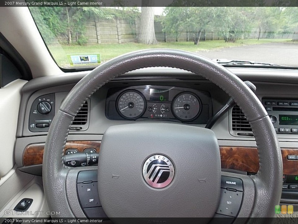 Light Camel Interior Steering Wheel for the 2007 Mercury Grand Marquis LS #105240164