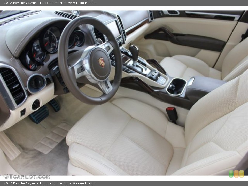 Umber Brown/Cream Interior Photo for the 2012 Porsche Cayenne Turbo #105241436