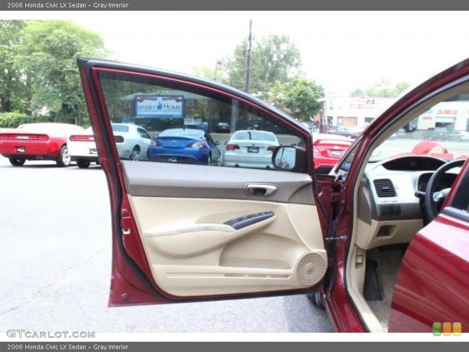 Gray Interior Door Panel for the 2006 Honda Civic LX Sedan #105241715