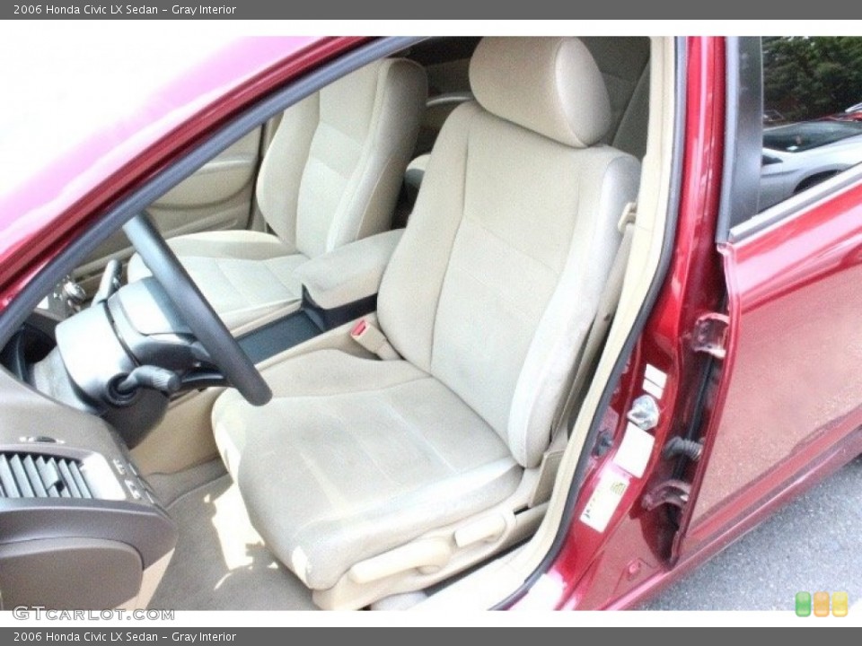 Gray Interior Front Seat for the 2006 Honda Civic LX Sedan #105241778