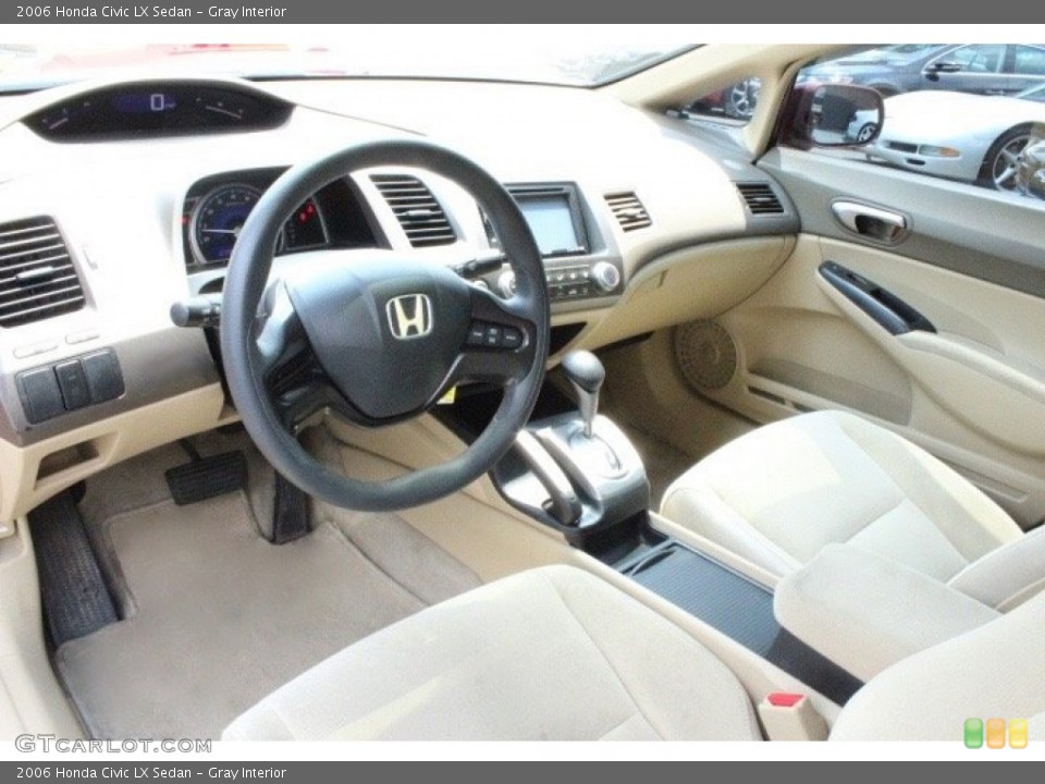 Gray Interior Prime Interior for the 2006 Honda Civic LX Sedan #105241799