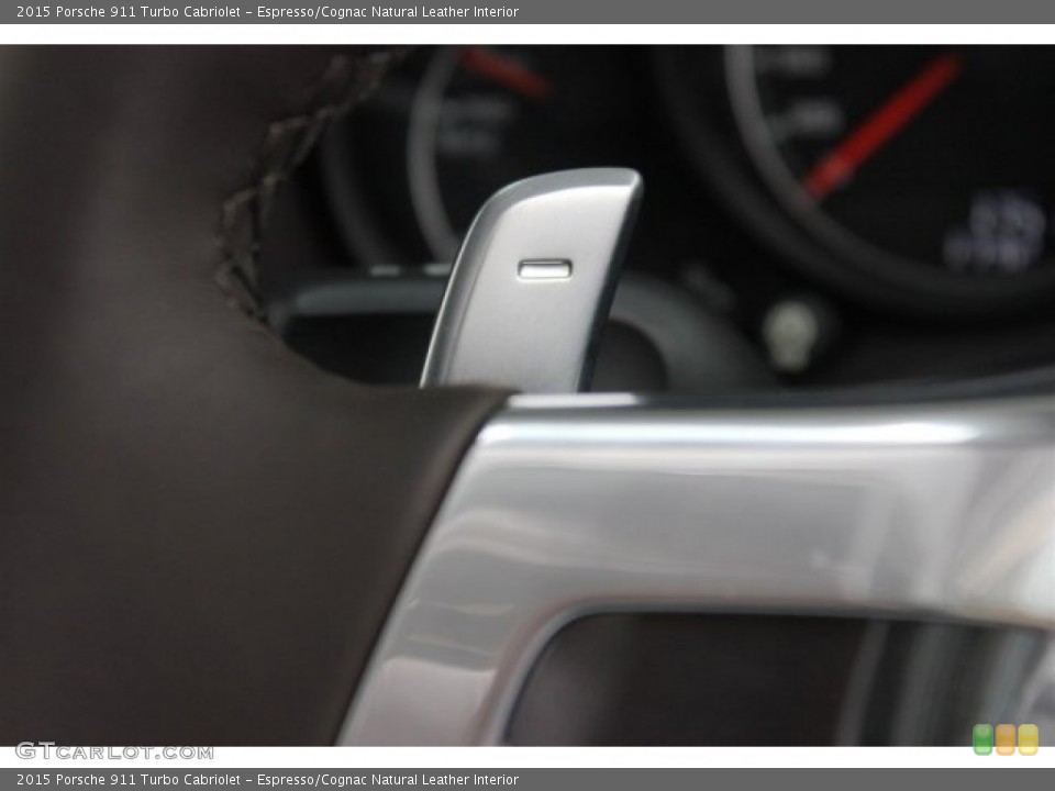 Espresso/Cognac Natural Leather Interior Transmission for the 2015 Porsche 911 Turbo Cabriolet #105242975