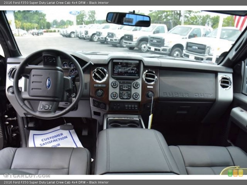 Black Interior Dashboard for the 2016 Ford F350 Super Duty Lariat Crew Cab 4x4 DRW #105243029