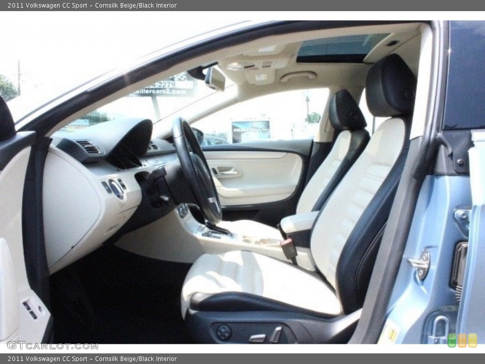 Cornsilk Beige/Black Interior Photo for the 2011 Volkswagen CC Sport #105245231