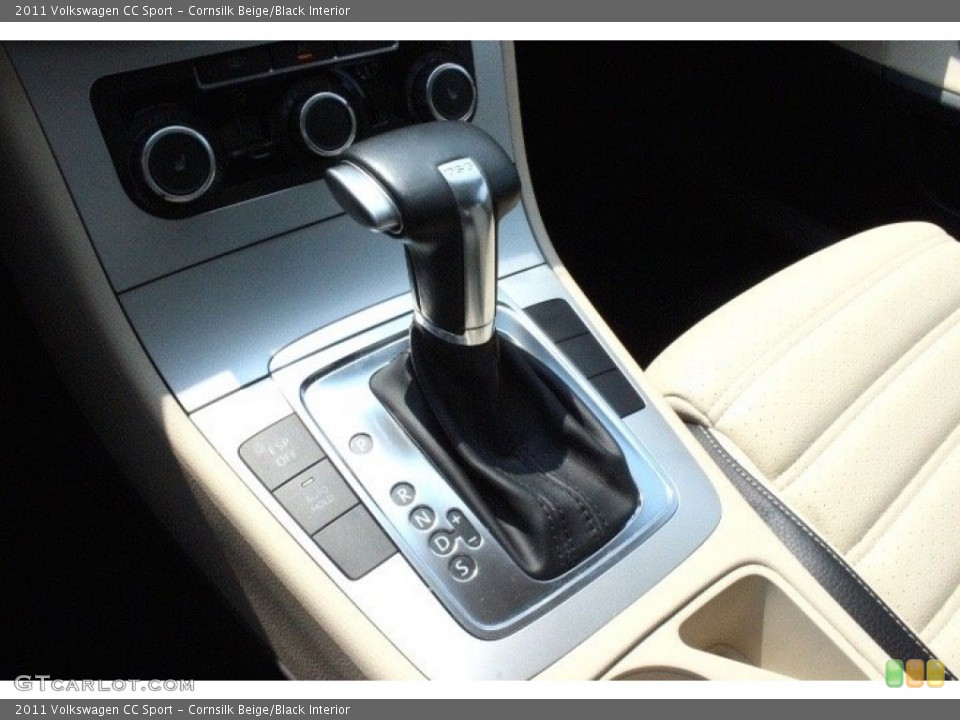 Cornsilk Beige/Black Interior Transmission for the 2011 Volkswagen CC Sport #105245315