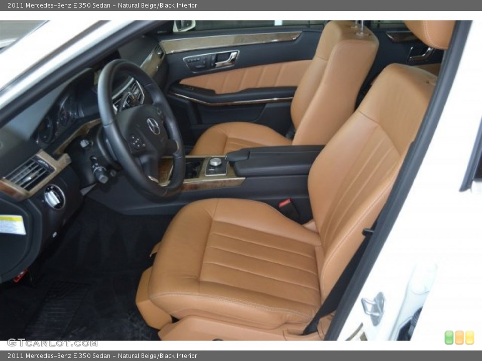 Natural Beige/Black Interior Photo for the 2011 Mercedes-Benz E 350 Sedan #105250379