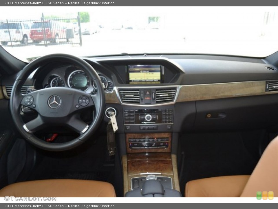Natural Beige/Black Interior Dashboard for the 2011 Mercedes-Benz E 350 Sedan #105250382