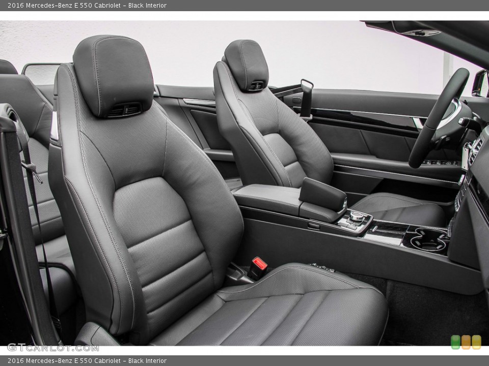 Black Interior Front Seat for the 2016 Mercedes-Benz E 550 Cabriolet #105251787